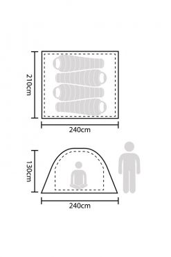Festival Fun 4 Man Tent